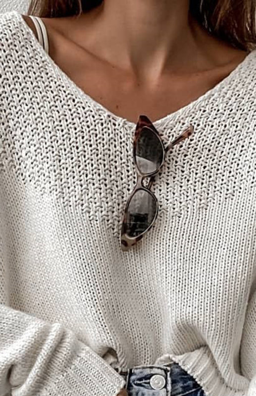 Women's Loose Large Drop Shoulder Sweater