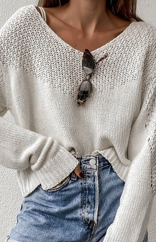 Women's Loose Large Drop Shoulder Sweater