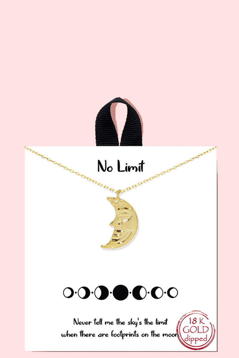 No Limits Moon Necklace