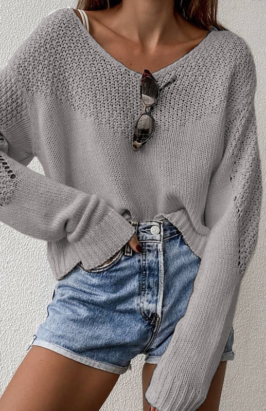 Women's Loose Large Drop Shoulder Sweater