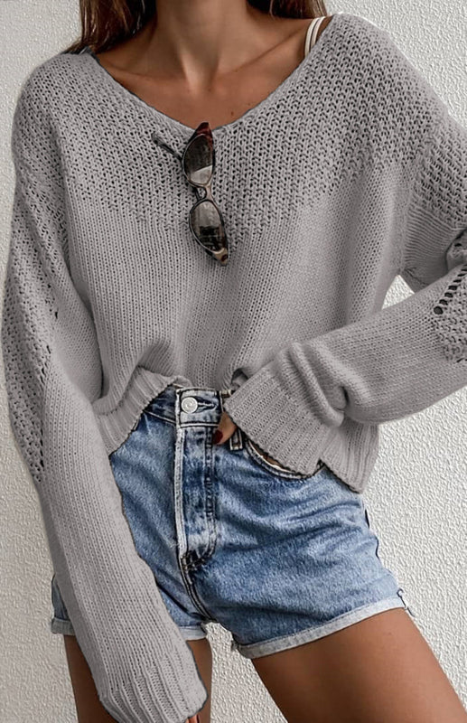 Women's Loose Large Drop Shoulder Sweater