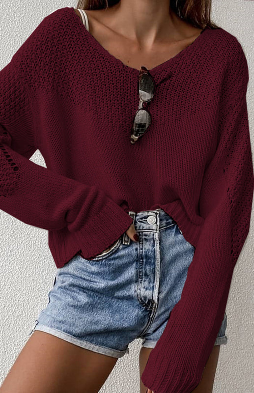 Women's Loose Large Drop Shoulder Sweater