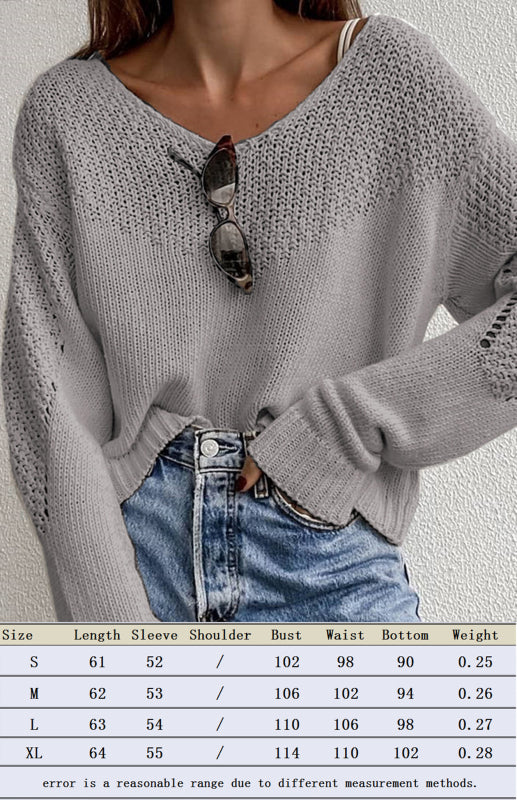 Women's Loose Large Drop Shoulder Sweater