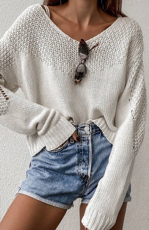 Women's Loose Large Drop Shoulder Sweater