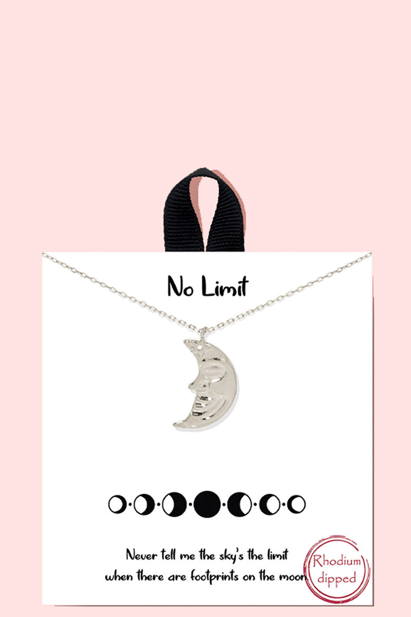 No Limits Moon Necklace