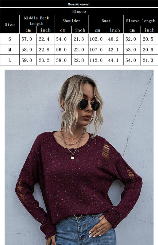 Women'S Accessories Long Sleeve Open Knit Sweater